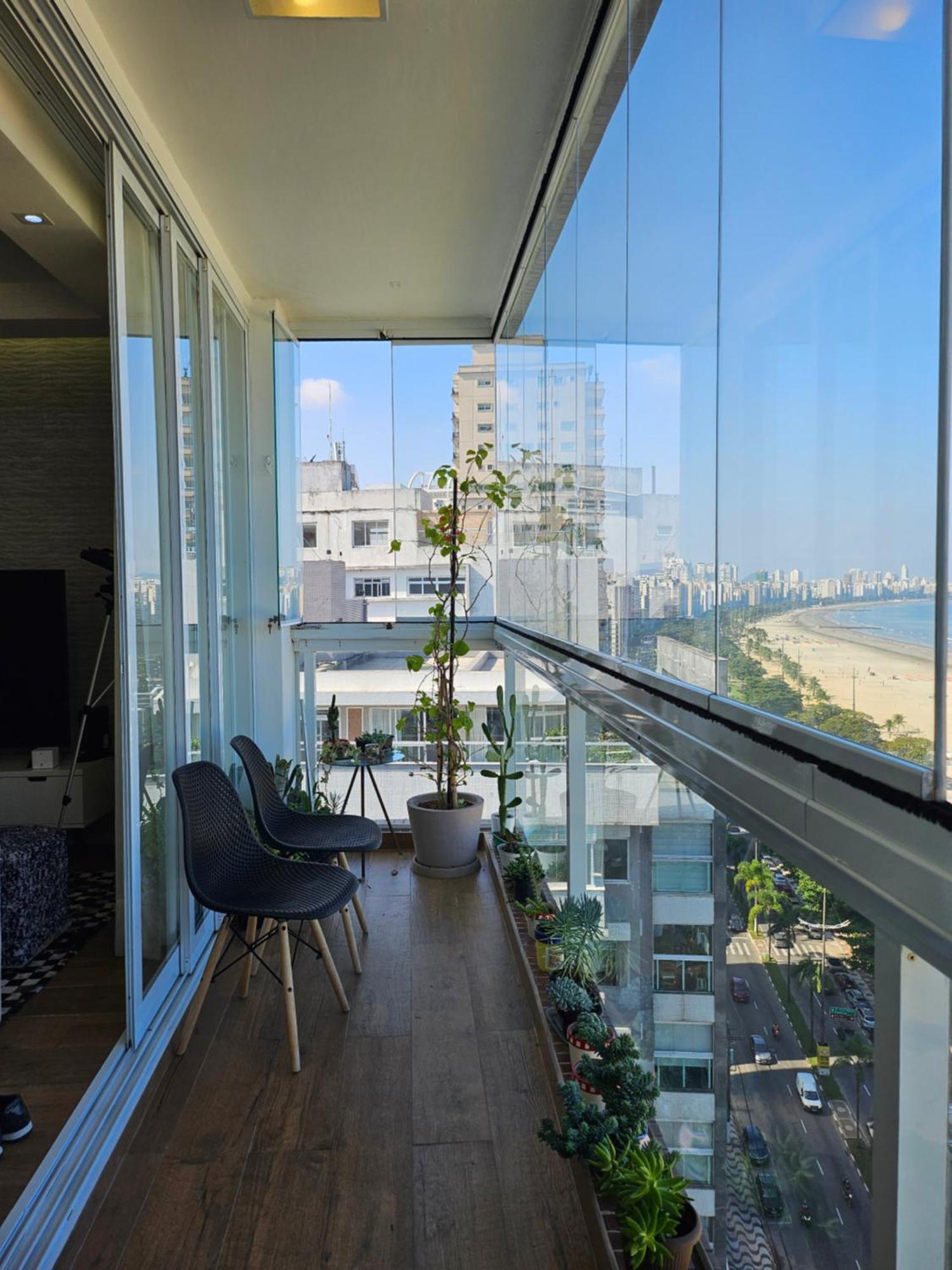 Apartamentos Na Praia Do Gonzaga Frente Mar Com Estacionamento Santos  Kamer foto